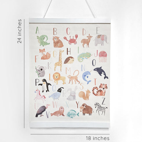 A-Z Animal Alphabet Poster